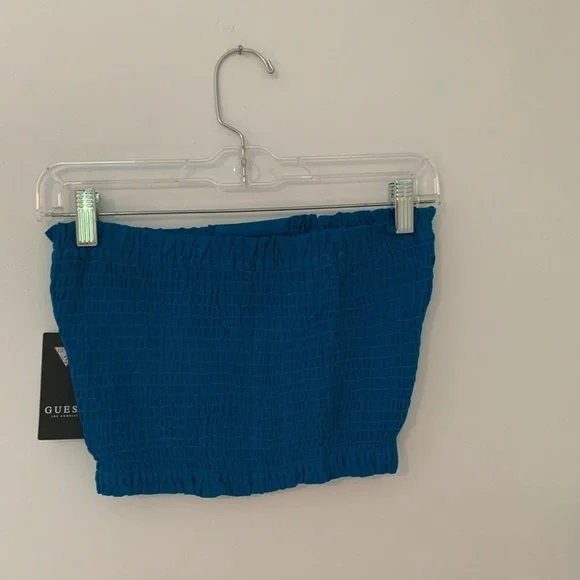 Guess smocked blue tube top small NWT - Picture 4 of 5